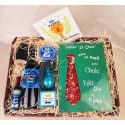 Caja Jamón loncheado, paté, vino y accesorios para el Día del Padre