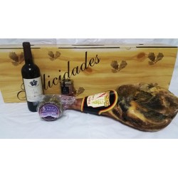 Lote Paleta, Vino, Paté y Queso de Cabra Artesano