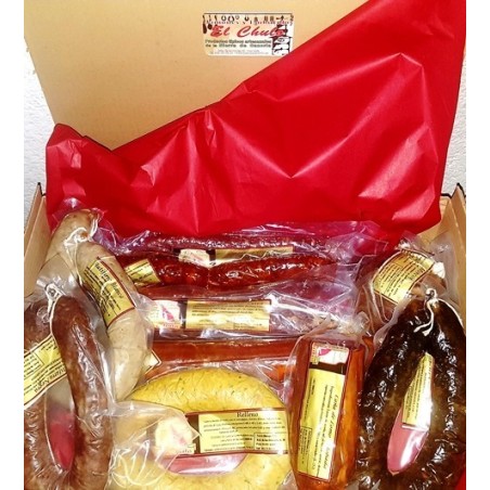 Caja regalo: lomo, ibericos, miel, chocolate, aceite