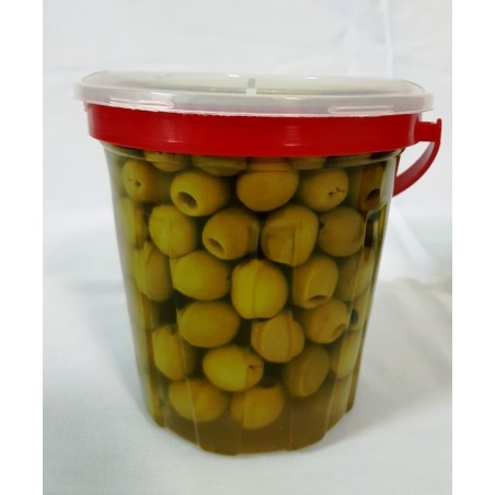 Aceitunas del cortijo, gazpacha, sin hueso, sabor anchoa