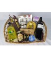 Cesta Degusta Jaén: embutidos, miel, vino, chocolate, patés, roscos...