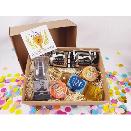 Caja regalo enológica Día del Padre: vino y sus acompañantes