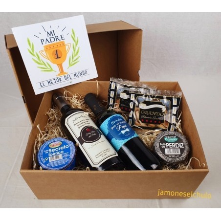 Caja regalo enológica Día del Padre: vino y sus acompañantes