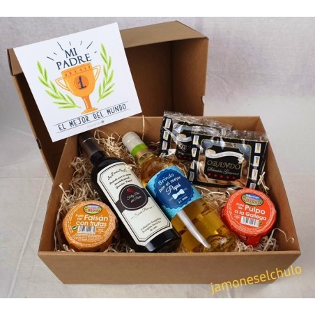 Caja regalo enológica Día del Padre: vino y sus acompañantes