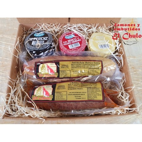 Caja regalo piccola aperitivos gourmet: patés, aceitunas y picos