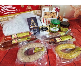Lote Regalo Navidad 2022: Jamón Reserva, embutidos, aceitunas, chocolate, queso, dulces, etc